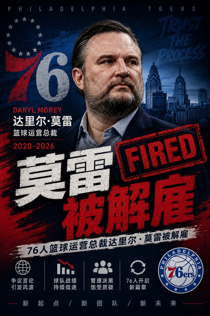 乐鱼体育官网-👀好!Shams:76人队解雇达里尔·莫雷!纳斯继续担任主帅